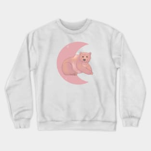 Grizzly Bear Crescent - Rose Crewneck Sweatshirt